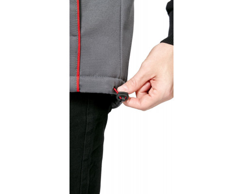 Жилет мужской утеплённый рабочий «Авангард» серый-красный