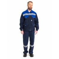 Костюм "Нова" куртка+п/к, тк.САРЖА, цв.син-вас
